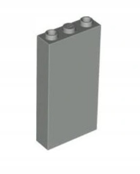 102bc. LEGO 3755 panel ściana 1x3x5 szary old 1szt 1 dbb7a1a7b86c0fa38e9938f2581f1904