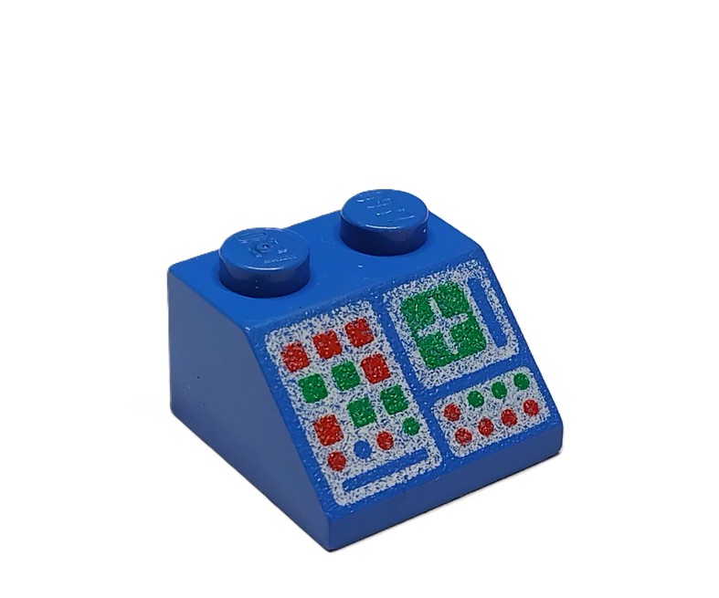 17F2. LEGO Legoland SPACE Police klocek z nadrukiem 3039 niebieski 1 459e8dc301740a8a3ddafc8179c670be