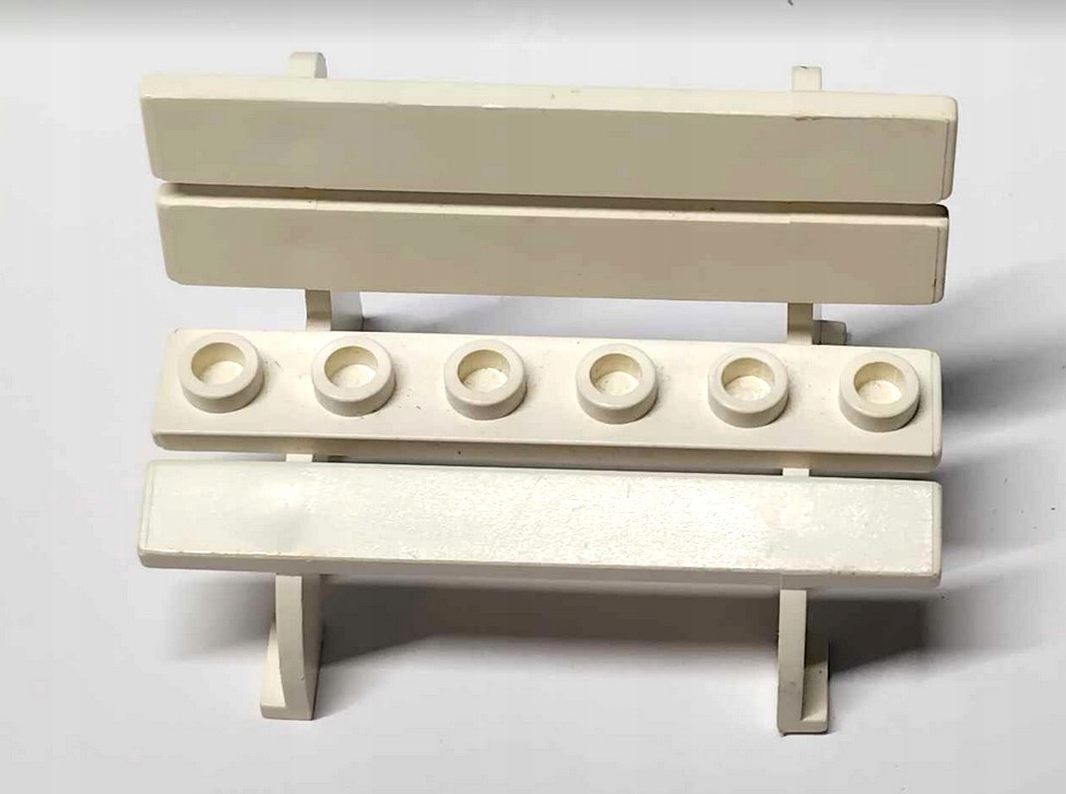 058xa. LEGO ławka parkowa biała 2041 ławka Fabuland 1 d28510656dd4315ffda02697605cb4ff
