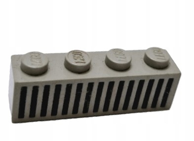17C3c. LEGO Legoland klocek z nadrukiem 1x4 3010p04 szary 1 1841fb09e24590378f96f89ae6c95d00
