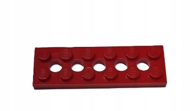 105K1 Lego Technic Płytka z dziurkami 2x6 32001 - czerwona 1 14760b74aa549a68c18744b7aa01dadd