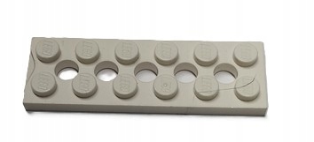 105K2 Lego Technic Płytka z dziurkami 2x6 32001 - biała 1 2cc777ddfa150797278f5d417425e715
