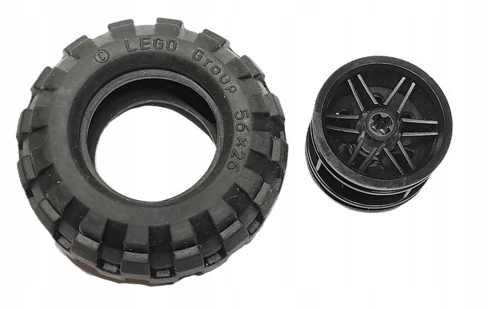 I5E Lego Technic Koło (opona + felga) 56x26 56145 czarna 1 komplet 1 1dbf762c0cd70f37507ac6c7cb9bfeb8