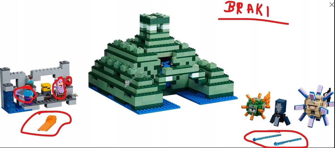 67N Lego Minecraft 21136 Oceaniczna piramid Braki LEGO 5 d379d71efb53d093f7895842145ac411