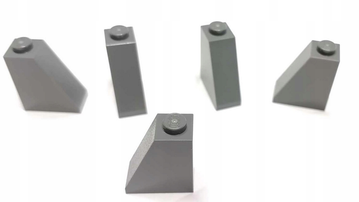 114E2. Lego dachówka skos 60481 2x1x2 skos daszek szary ciemny new 5 szt 1 dc5f617e8bac0829804234726fb6b9b4