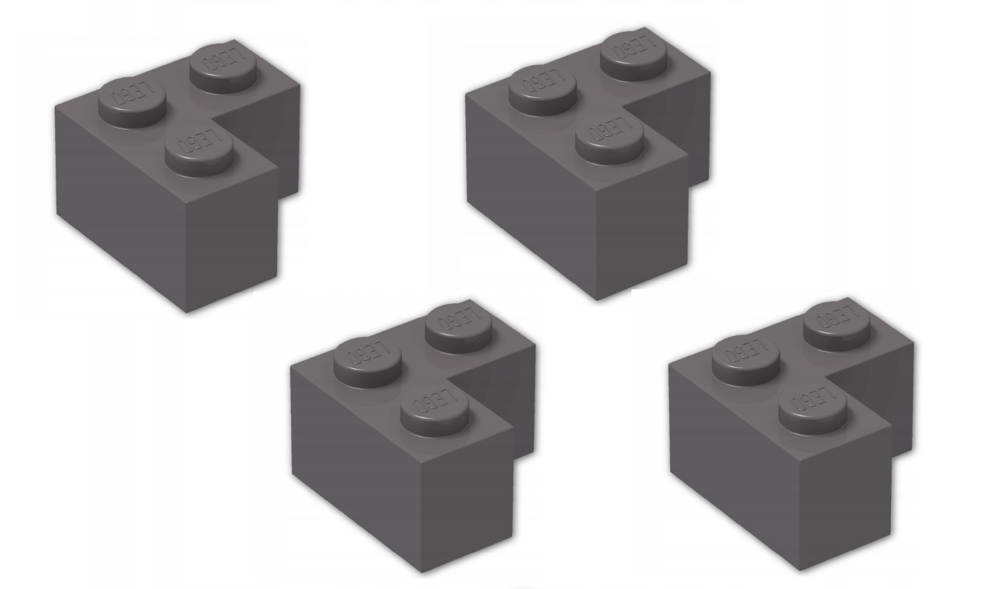 005C8. LEGO narożny klocek 2357 2x2 szare ciemne 1 1912a22468b609abcba011025345fa2c