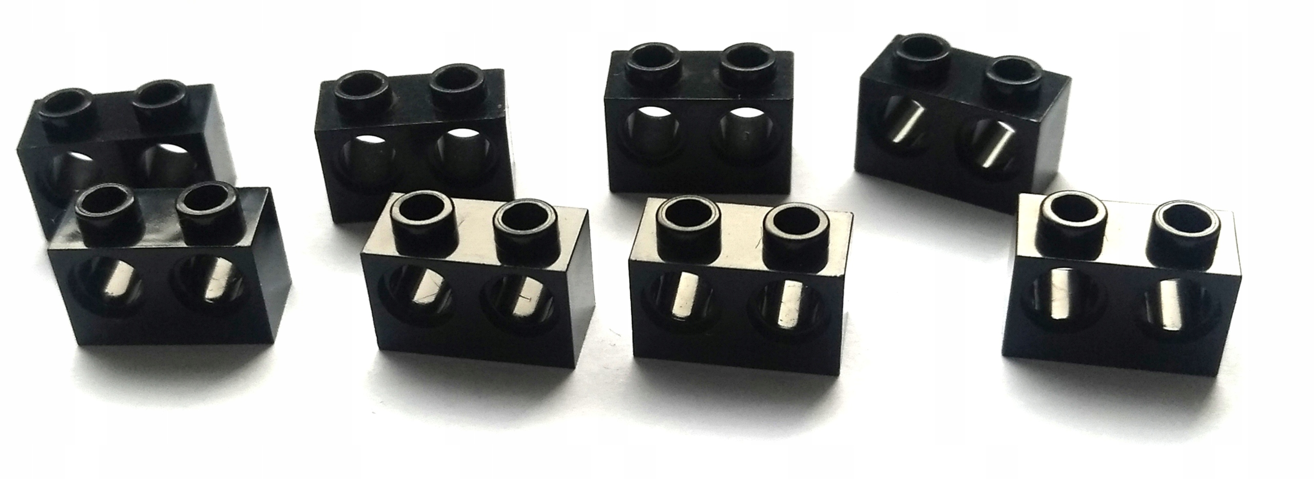 112c. Lego Belka 1x2 dziurki 32000 - 8 szt czarne 1 fa9de864aeaf801d2e35b710f6f7b528