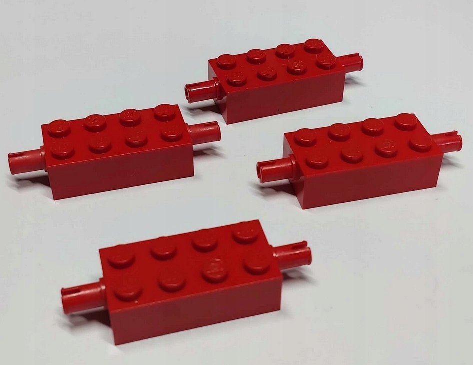 151e2. Lego 6249 Płytka 2x4 z osią czerwone - 4 SZT 1 a53ade18bf9f16d67c374cfc07442f40