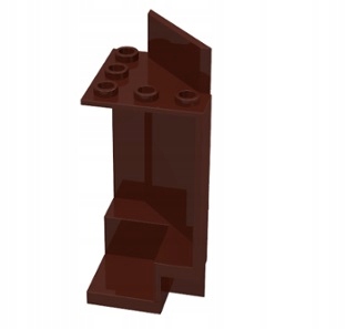 278f6. Lego panel ściana do zamku zamek 2345 4189067- 1 szt brązowy 1 13fe54008bd78e188eae77cb26c352f4