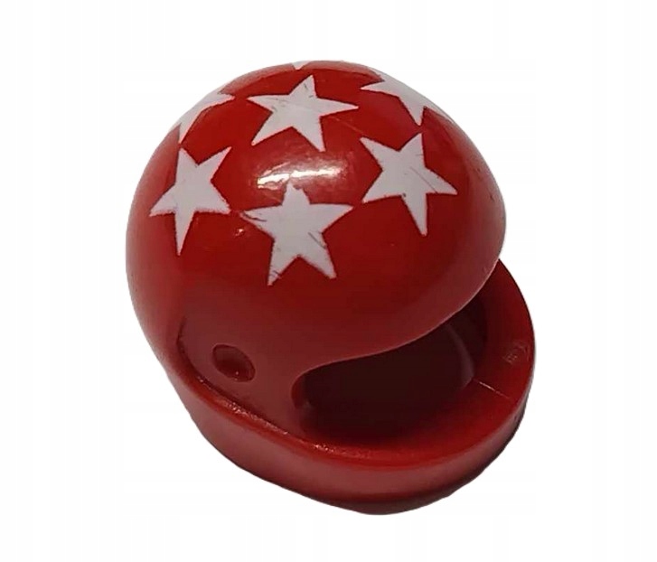 153G10. Lego kask motocyklowy 2446 czerwony nadruk - 1 szt 1 ba299dc00202ff08e66d39154f64c6a6