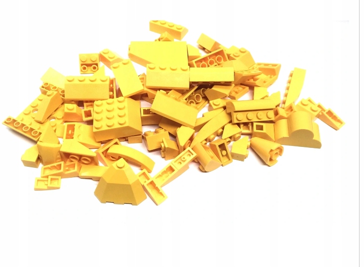 053. Lego 0,1kg żółte skosy dachówki mix 100 g 3 a225dd21dab95d845146934a4f95c51d
