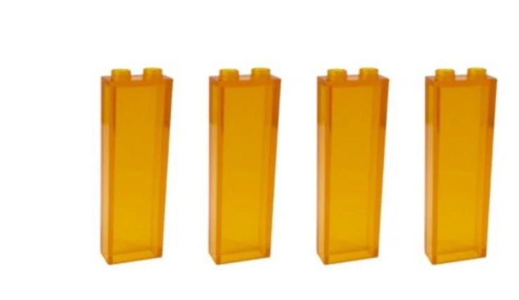 102n. LEGO 2454 panel ściana 1x2x5 trans 4szt 1 107a29768b826f5d5e432a3115892425