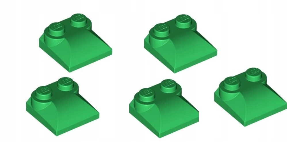 070A7. lego dachówka 47457 KLOCEK 2x2x2/3 zielone 5szt 1 e46b720965eecd0a8c02f6be3242feed