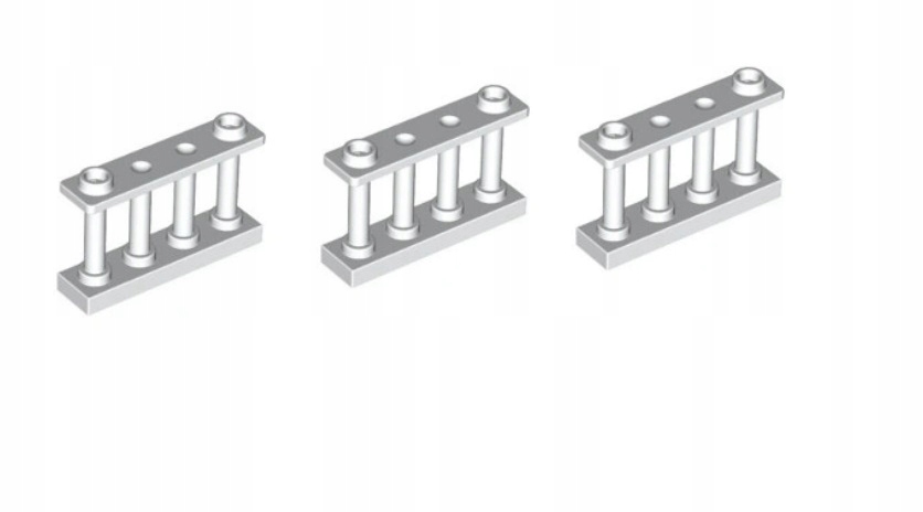166p. Lego 30055 płotek barierka 1x4x2 biała - 3 szt 1 a91597738cd4956be3e64ef32b4e1e2f