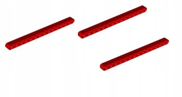041f Lego Technic 32278 1x15 czerwona 3 szt 1 2d52c94e195d47aa46cdd3b4f4f907c3