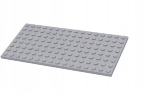 028d4. LEGO płyta 8x16 szara jasna cieńka płaska 92438 1 687c2e59d513868556ec857d73adb947