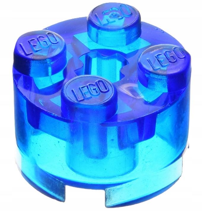 275b3. LEGO walec 2x2 Trans-blue 3941 6143 - 1 szt 1 ef29b577c51fd58ee793fb2190c36932