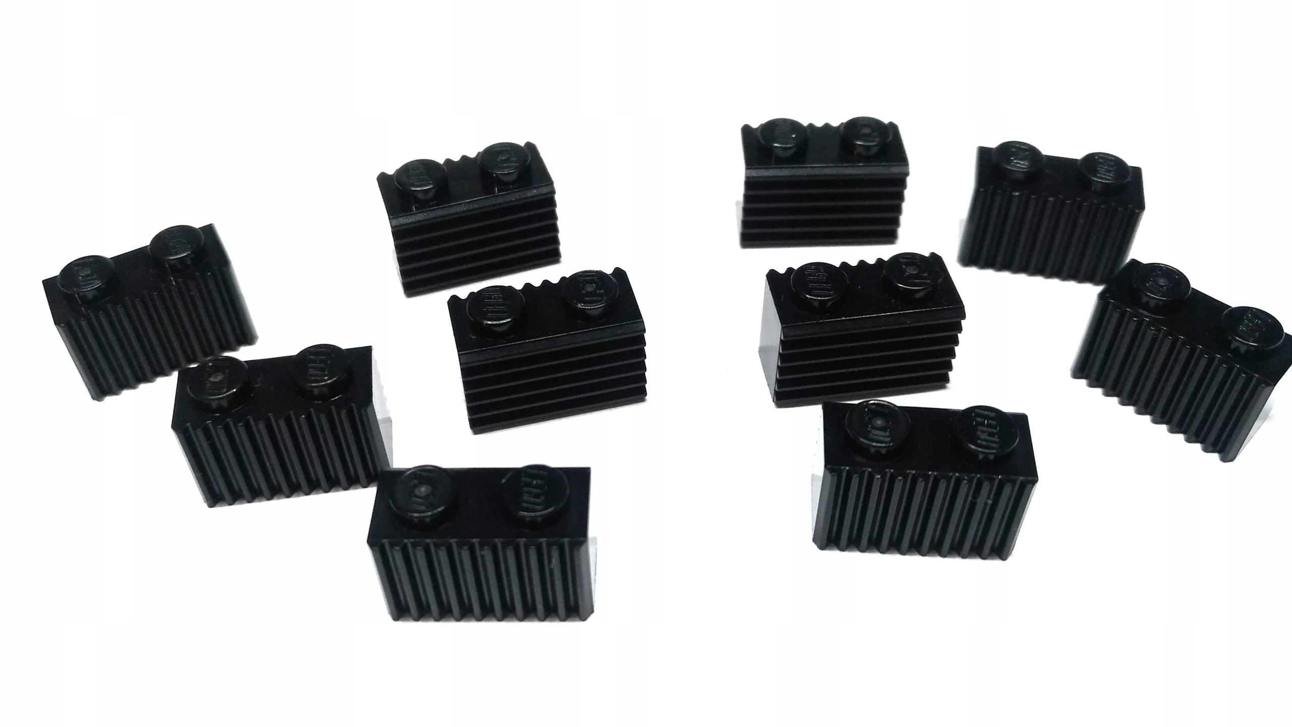 096e. LEGO 1x2 paski 2877 murek czarny - 10 sztuk 1 db079bfb778ed6be5056f5d76d828b4a