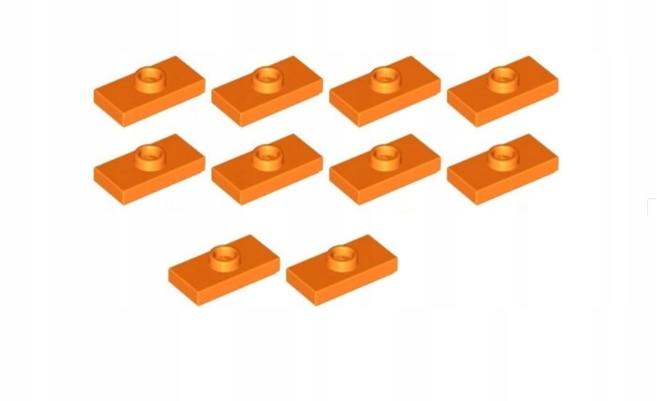 185M2. LEGO 15573 PŁYTKA 1x2 pomarańczowa- 10 sztuk 1 50931ac29de94dd222764a4bbf8271a4