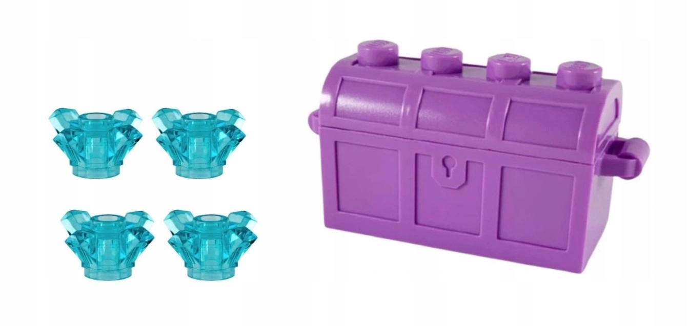 0100e9. Lego Pirat skrzynia diamenty kryształ Castle 4738 lawendowa 1 ea0f4e878924d61e58641720f329d2b1