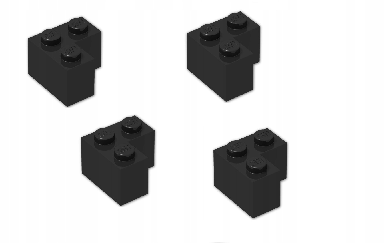 005C7. LEGO narożny klocek 2357 4124455 2x2 czarne 1 f3b95505c7f79b52637567f8742be5df