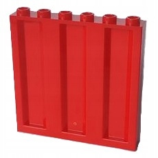 101m2. LEGO 1x6x5 Panel 23405 czerwony 1 bbc411846510cd7403ef24c7662e5de1