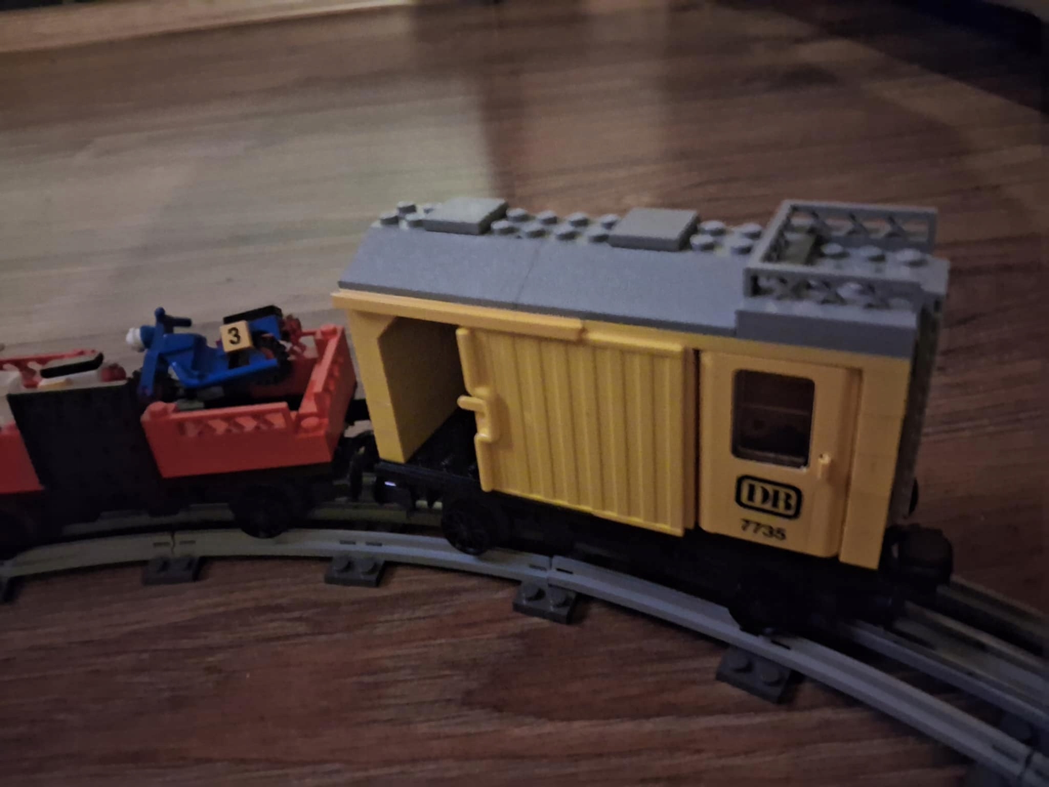 3A. Lego 7735 pociąg 12V lokomotywa i wagony train pociąg 12V. 9 695a55d68ea6cef62f02526de6098963