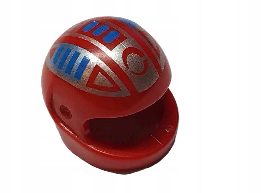 153G12. Lego kask motocyklowy 2446 czerwony nadruk - 1 szt 1 dddd66491c45bcc2a8683ae270ac3aed