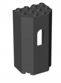 278c6. Lego panel 3x4x6 30246 do zamku zamek czarny 1 0e4a4edbf3367f16e3e8ec2278342570