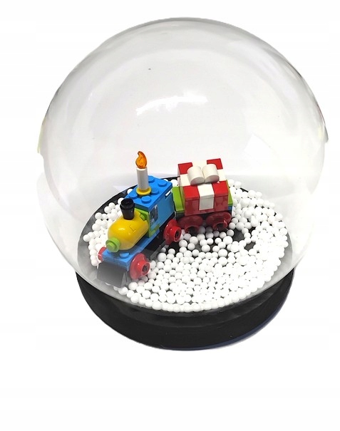 625B4. Lego ozdoba na Boże Narodzenie pociąg z prezentami w kopuli szklanej 1 1045eb13dfe16b8c147979f13abbcc4b