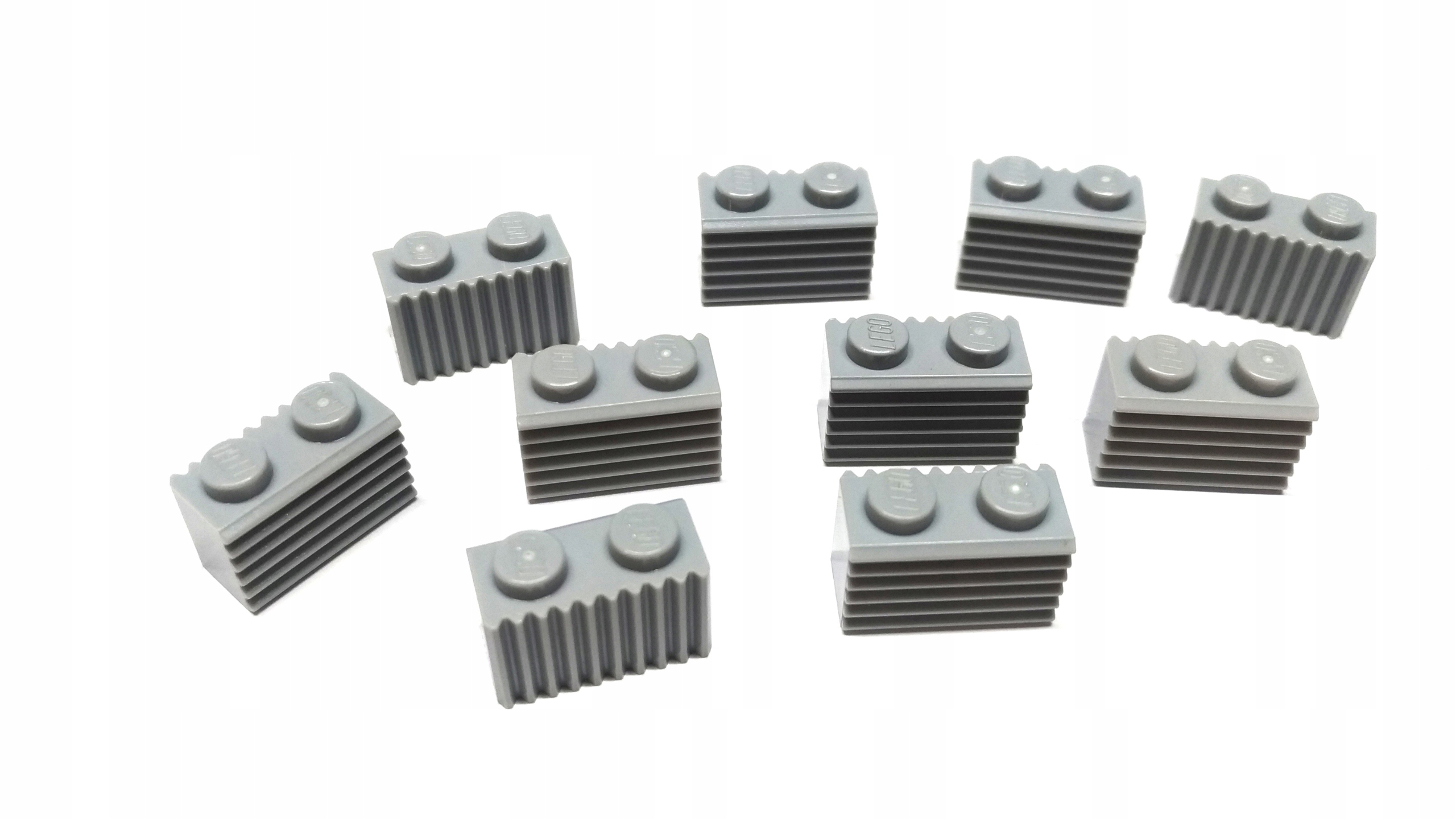 096b. LEGO 1x2 paski 2877 murek szary j- 10 sztuk 1 741afae895fe14bfb18048dc1bd64c3c