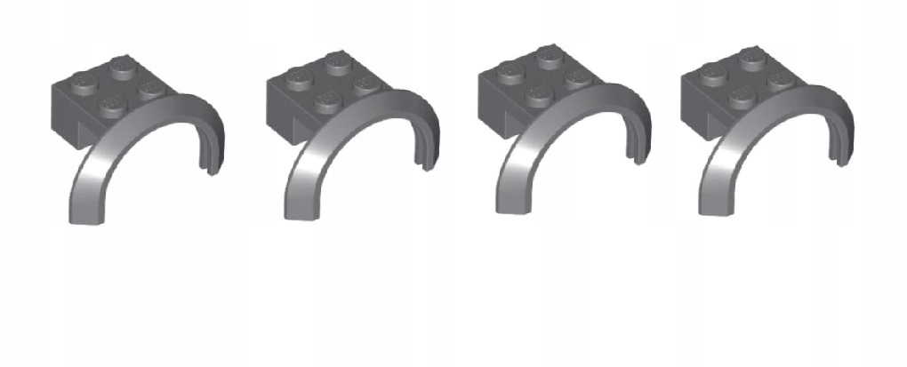 054a. LEGO 50745 nadkole błotnik 4x2 4sztuki szare 1 a8feaa7fe32f57bc6d3eec603732eebf