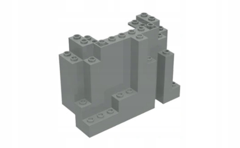 130bd. LEGO skała ściana 6082 góra szary jasny old 1 9845ab1823615050ed8e9de78e679b00