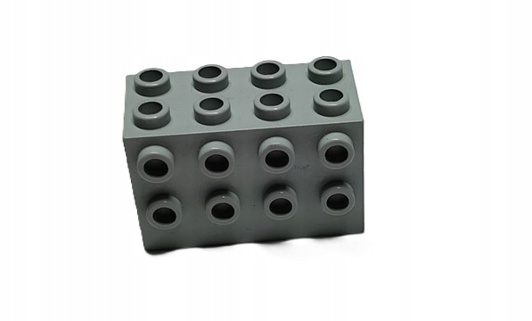 056a5b. LEGO system space 2x2x4 klocek z wypustkami 2434 szary jasny old 1 d4cad930d1b87479f2bc6e1add17eccd