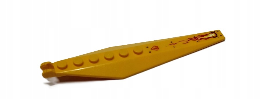 007F3. Lego samolot śmigło łopata 57906 skrzydło 3x12 - żółte z naklejką 1 b60fa039d6228fda2633a6c316661563