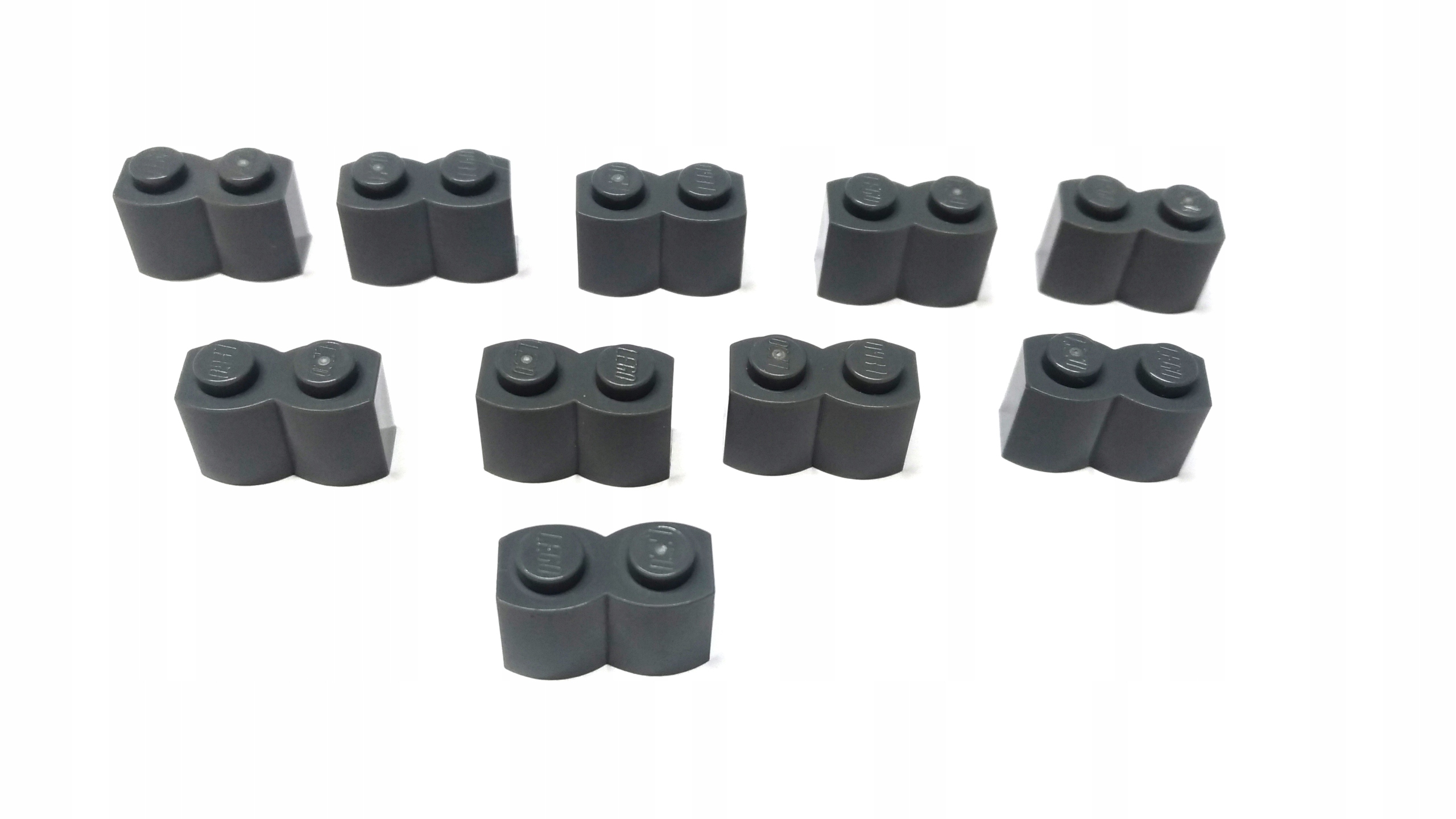 094b. LEGO 30136 palisada murek szary c - 10 sztuk 1 45a36059e0f6c4f105b985343dea19ac
