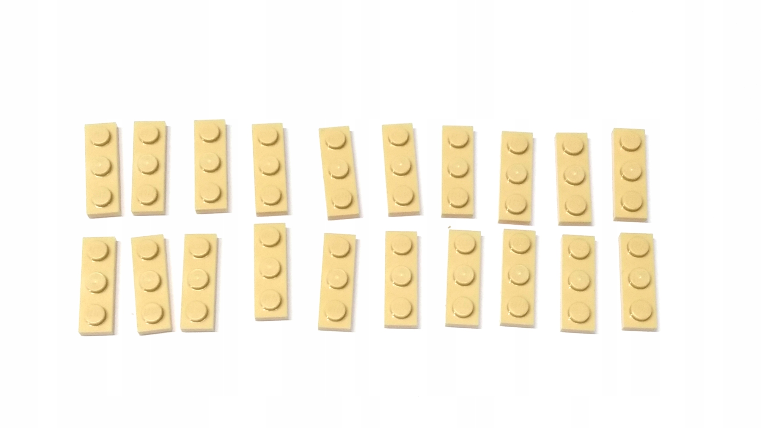 187b. Lego Płytka 3623 plate płytka 1x3 Tan 20szt 1 e228f679b51a1e89931247761754996b