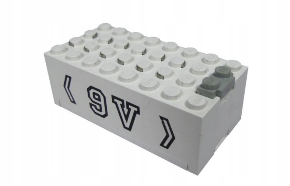 063G2. LEGO elektryka 4760c01 pojemnik na baterie battery 9V biały 1 60decaf8905a3aede07e7c975630ec8f
