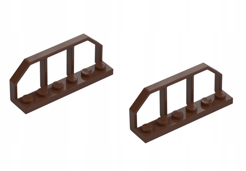 169a5. Lego 6583 Barierka pociąg brązowa OLD - 2 szt 1 aebecad40862768811a208d392add2ef