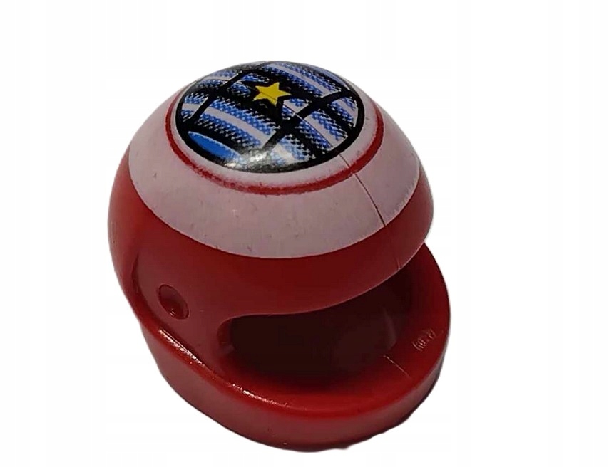 153G13. Lego kask motocyklowy 2446 czerwony nadruk - 1 szt 1 8afe83f62e6ed933e7dccea49161e300