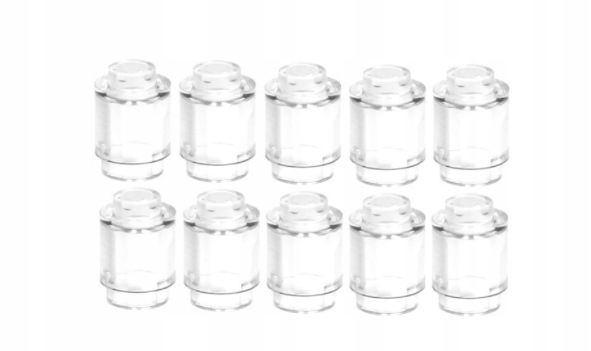 189j. Lego walc 1x1 przezroczysty 3062b 10szt 1 8136f3eadc457ba67fa9bb664cd3f07b