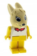 138h. Lego Fabuland figurka Rabbit królik 1 2d2ef18b7c4a5c9ed8a5f3b7a61a0167
