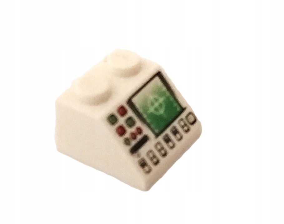 17D3. LEGO Legoland SPACE Police klocek z nadrukiem 3039p BIAŁY 1 9a2acf79f44baefbdc6f0c572b1bc3cf