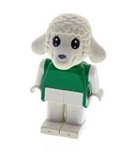 138p. Lego Fabuland figurka owca zielona 1 1ae6f01ff190e8e4136883682c9feb74