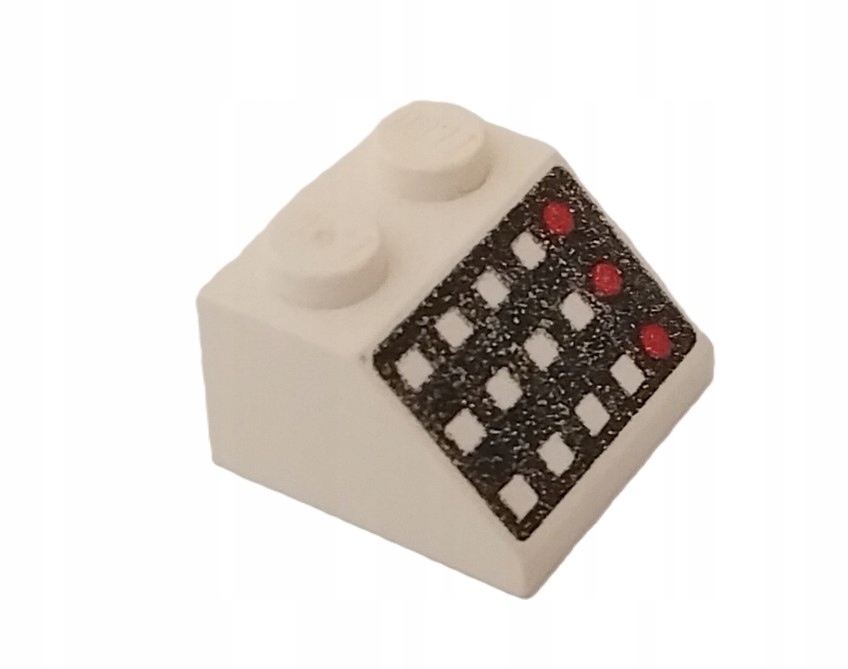 17D7. LEGO Legoland SPACE Police klocek z nadrukiem 3039p BIAŁY 1 f9df542e7121d664b51c3eebc07e1129