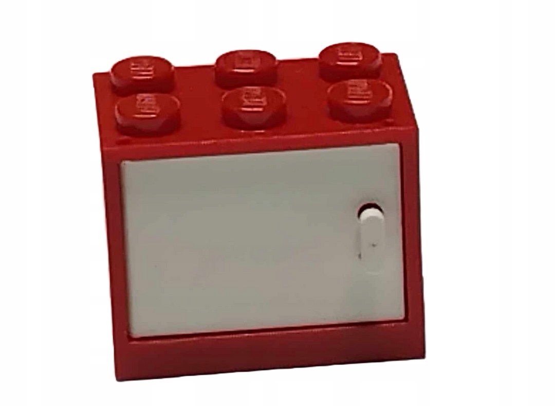 133F1. LEGO skrzynia kontener szafa szafka z drzwiczkami 4532 4533 czerwona 1 7dd5e5c71651566f5ef0519d833ad7bc