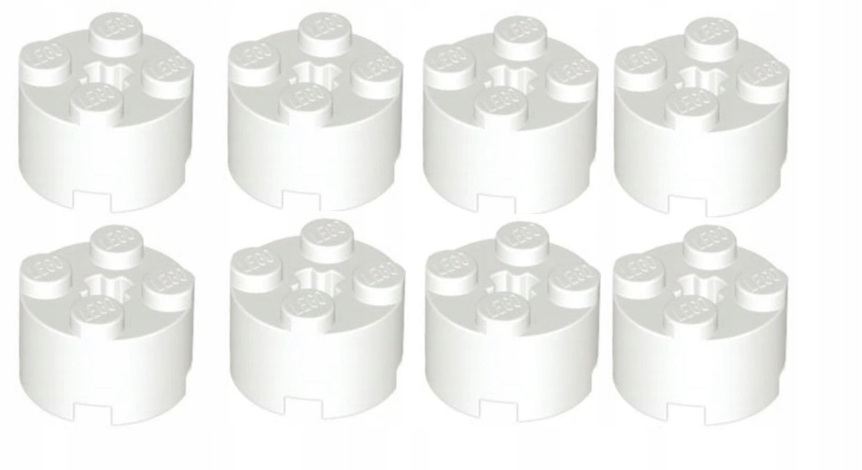 087k. Lego 2x2 Round 6143 -8 szt białe 1 c90a5e809684a47e1d276d54a27100a8