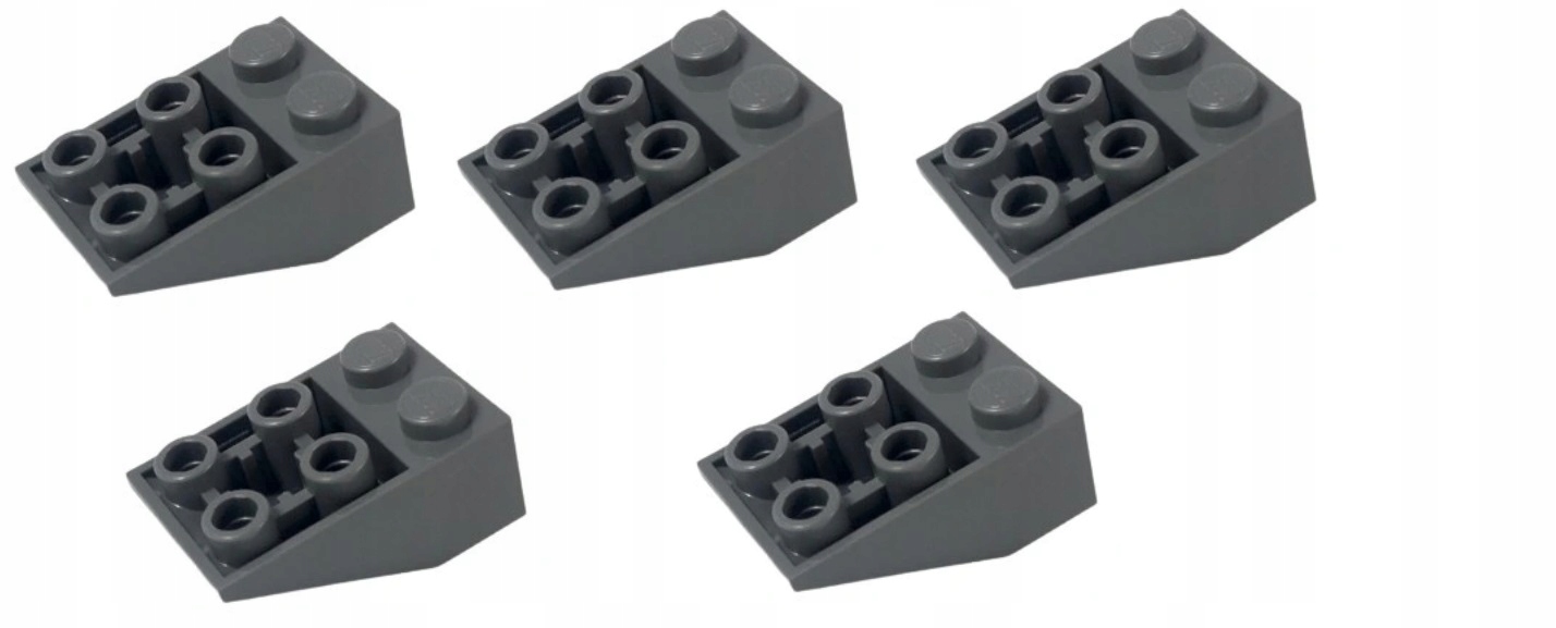 448c. lego dachówka 3747 odwrócona - 5 sztuk slop skos 3x2x1 c. szary 1 fee9109f5edc30cec010476f39b295b3