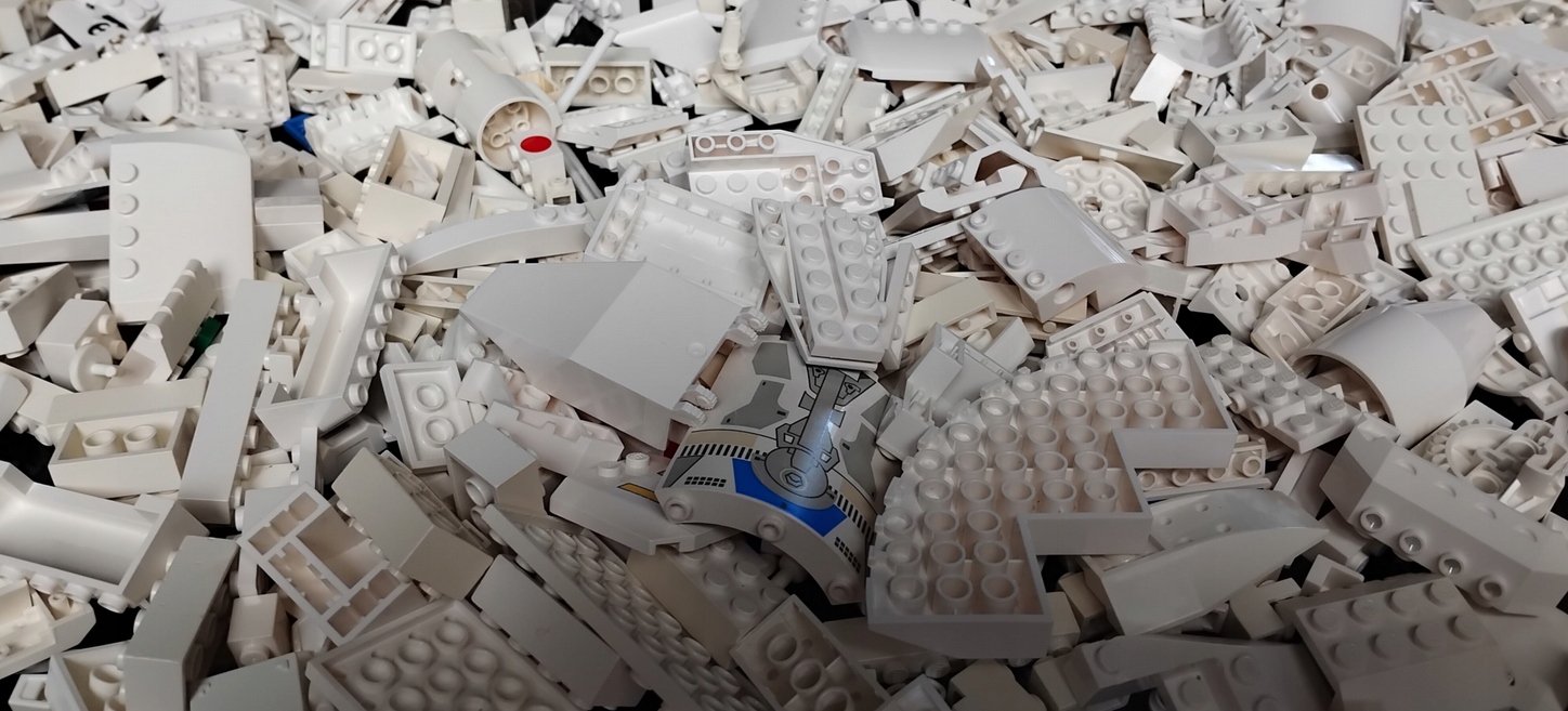 BIAŁE BUDOWLANE klocki Lego MIX 100g 6 fc2447dcd40321191e5d126a813b66f7