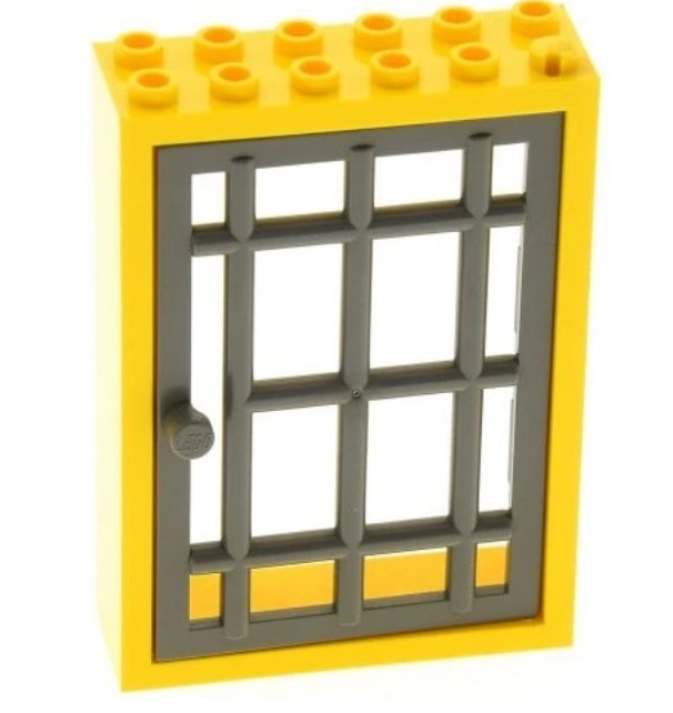 278b1. Lego 4071 WROTA do zamku zamek szary old KRATA 2x6x7 4071 4611 1 8d017f2515e70e0a4bc5c043b21119ab